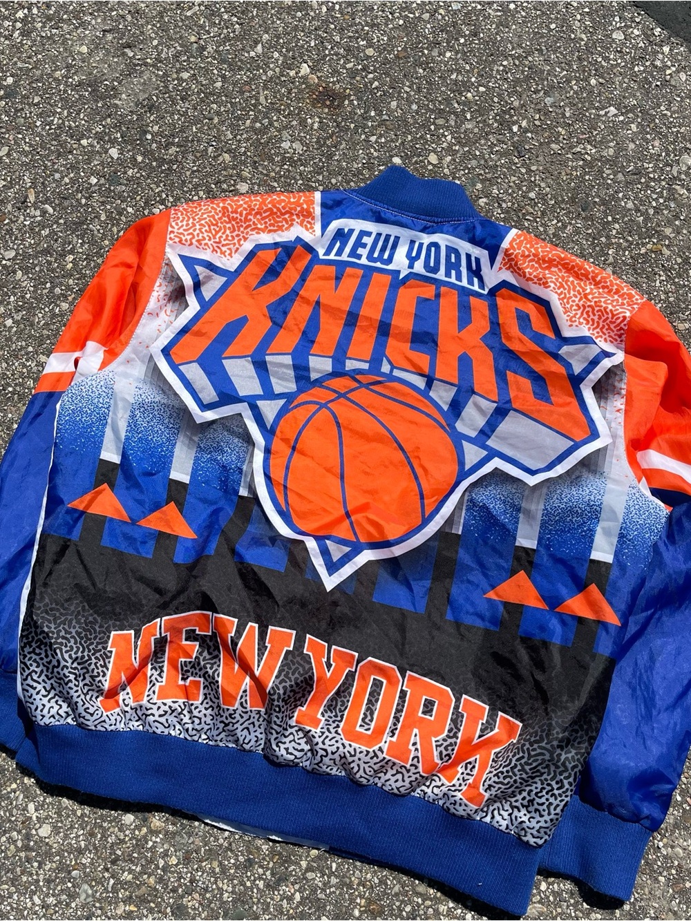 Carl Banks Glll New York Knicks Windbreaker Jacket XL AOP